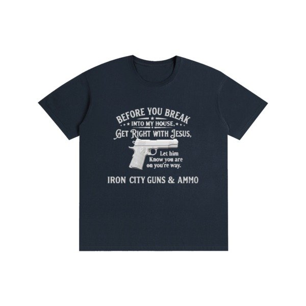 Get Right with Jesus Pure Cotton Unisex T-Shirt