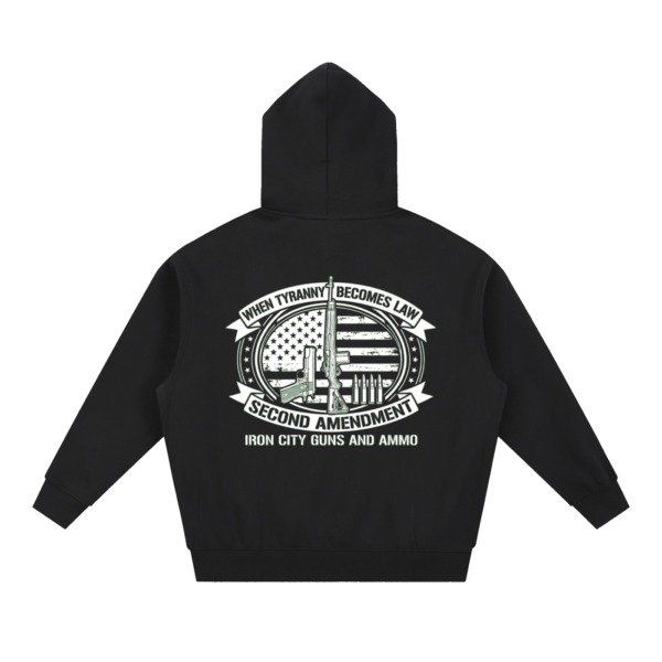 Essential Oversized Boxy Fit Fleece Hoodie - Image 2