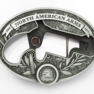 North American Arms Lr Oval Ornate Belt Buckle