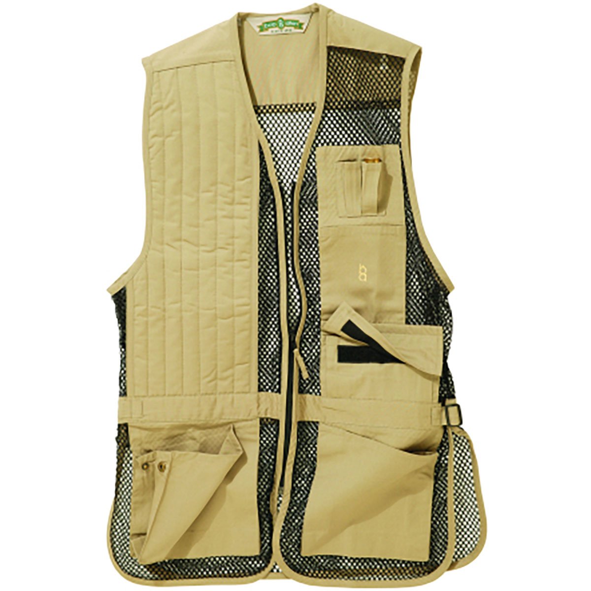 BOB ALLEN Full Mesh Shooting Vest Khaki RH Small