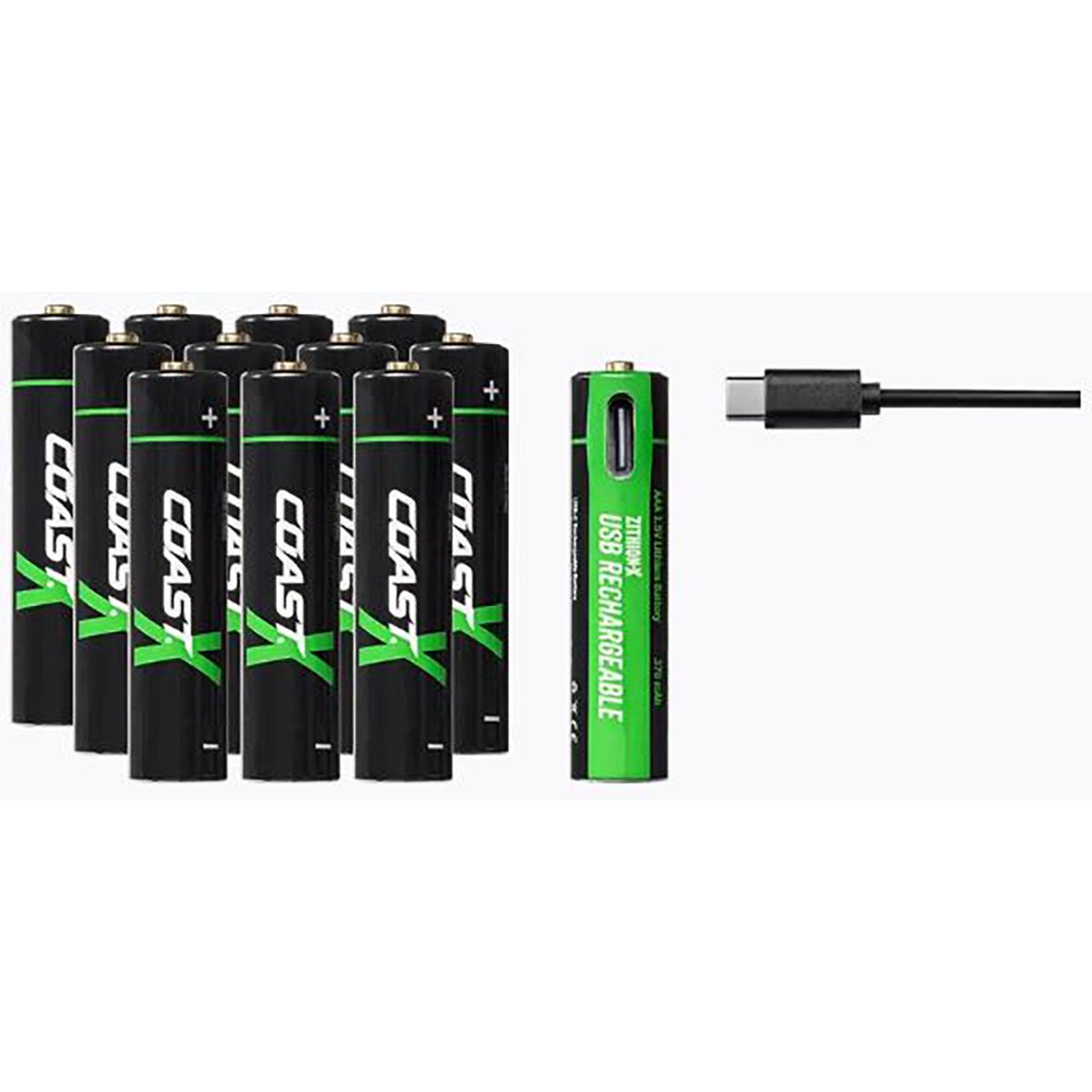 Coast Products ZXAAA Rechargeable Battery 12-Pack