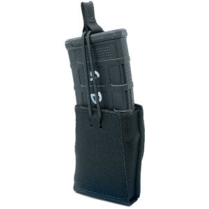 GBRS GROUP Single Rifle 7.62mm Mag Pouch W/Bungee Retention Black
