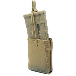 GBRS GROUP Single Rifle 7.62mm Mag Pouch W/Bungee Retention Coyote Brown