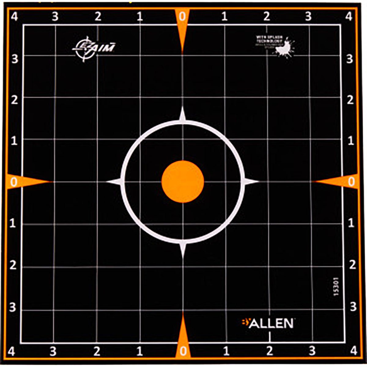 Allen Co EZ Aim Splash Adhesive Sight-In 8"x8" Paper Targets, 6-Pack