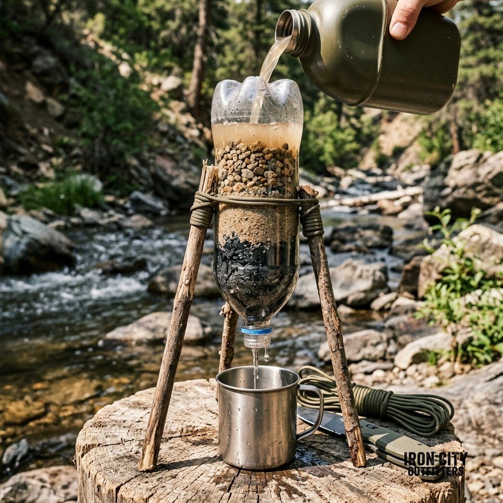 Charcoal, Sand, and Gravel: The Water Filter That Buys Time When the Creek Runs Brown