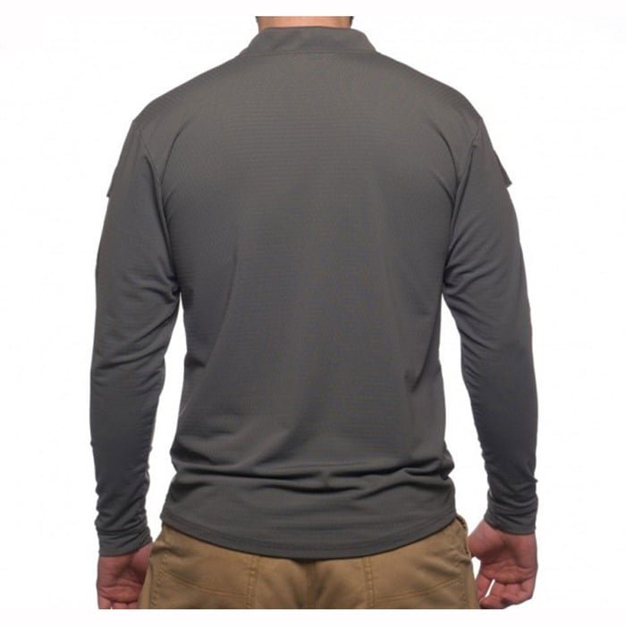 VELOCITY SYSTEMS Boss Rugby Shirt Long Sleeve Wolf Grey Med