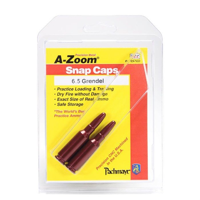 A-Zoom 6.5 Grendel Snap Caps, Blue, 2-Pack