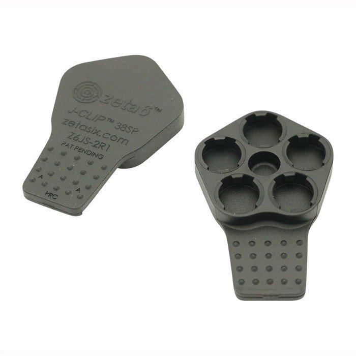 Zeta6 J-Clip 5-Shot Revolver Speedloader, 2-Pack