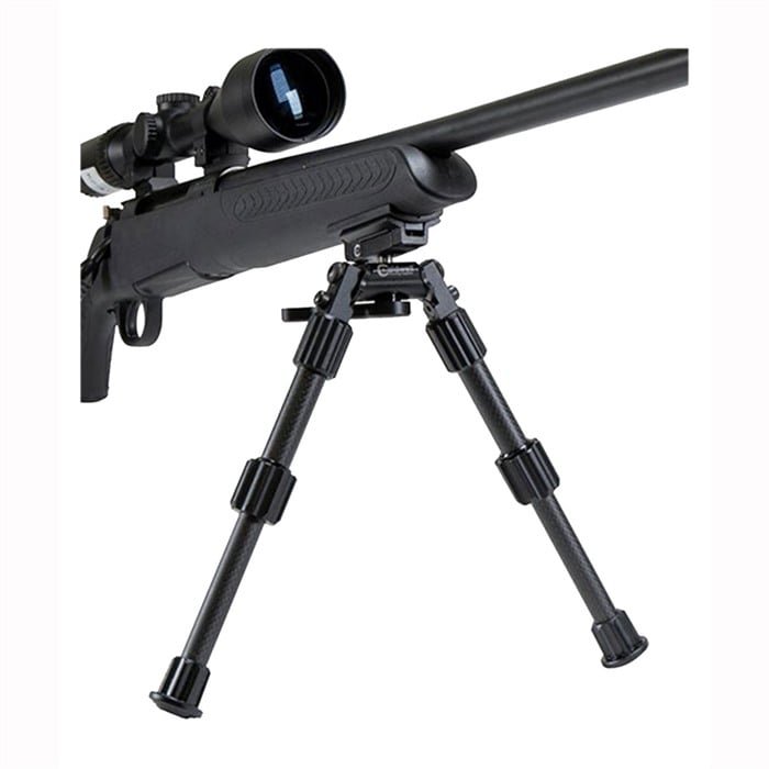 AccuMax Premium 6-9in Sling Swivel Stud Bipod Black - Image 2