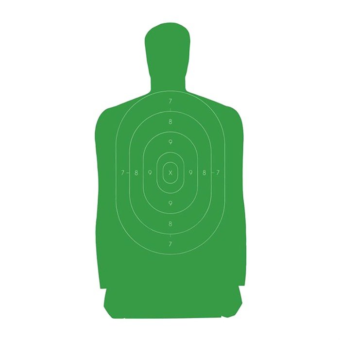 Champion Targets B27FSA Silhouette Green Paper Targets, 24"x45", 100-Pack