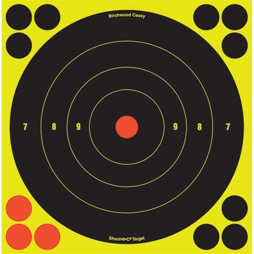 Birchwood Casey Shoot-N-C 8" Bullseye Target, 30-Pack