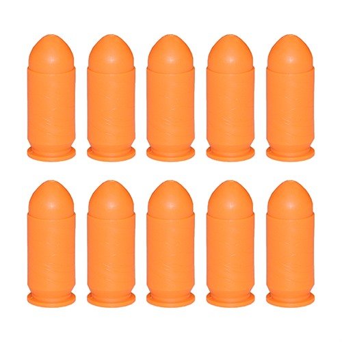Precision Gun Specialties .45 Auto Orange Dummy Rounds, 10-Pack