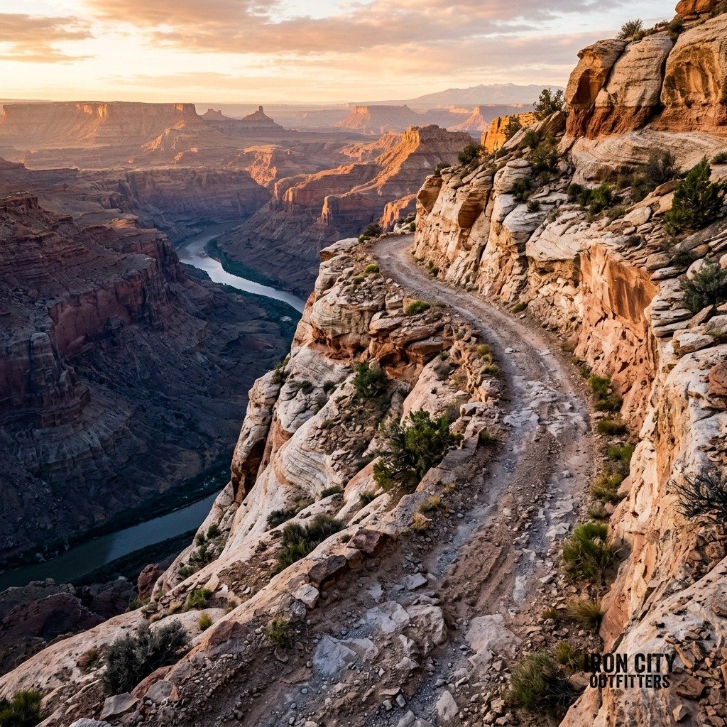 The White Rim: A Hundred Miles of Exposed Sandstone Between Two Rivers