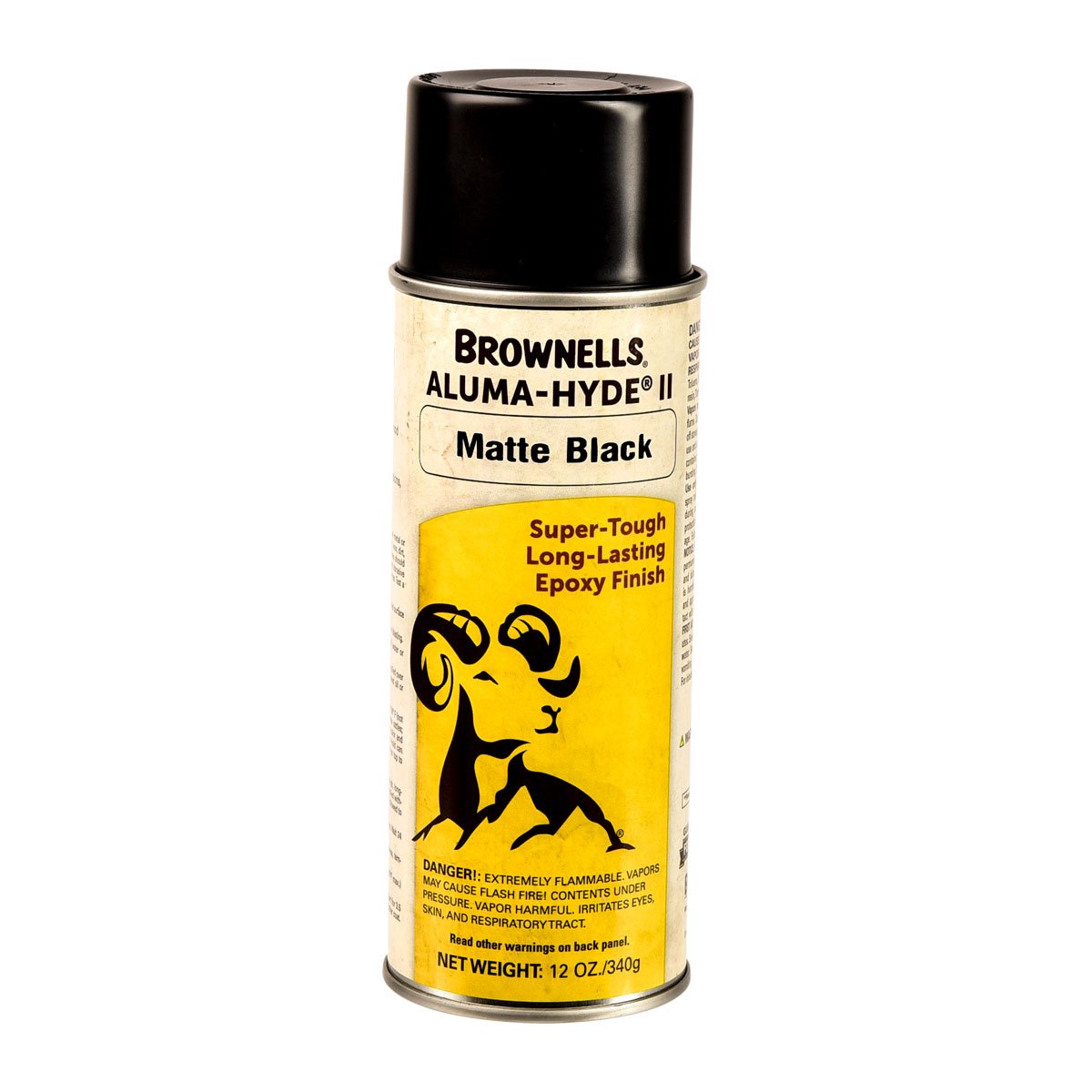 Brownells Aluma-Hyde II Matte Black 12oz Aerosol