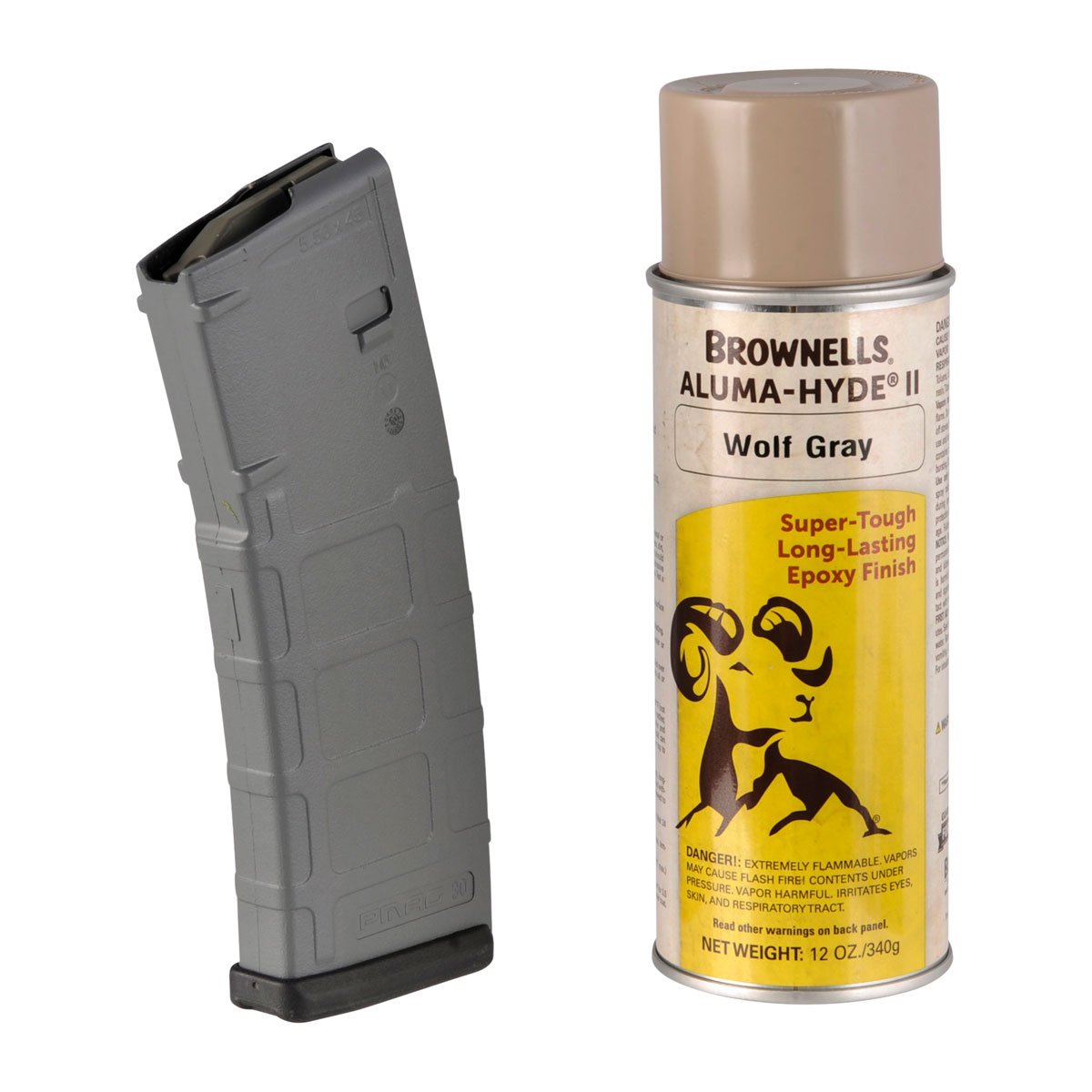 Brownells Aluma-Hyde II Matte Wolf Gray 12oz Aerosol