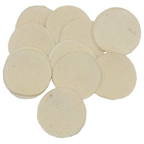 Brownells Heavy Duty Cotton Round Patches, 1.5", .35-.40 Caliber, 100-Pack