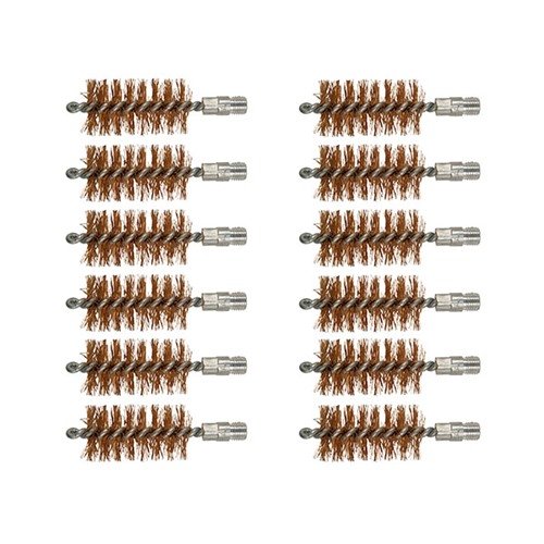 Brownells Double-Tuff Bronze Shotgun Brush 10 Gauge 12 Pack
