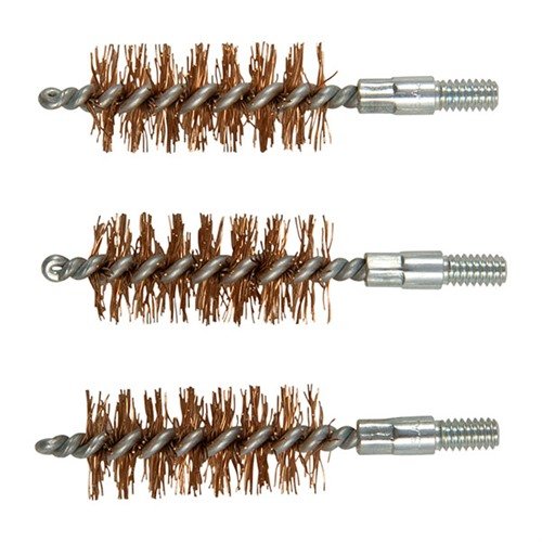 Brownells Double-Tuff Bronze Pistol Brush, 50 Caliber, 3-Pack