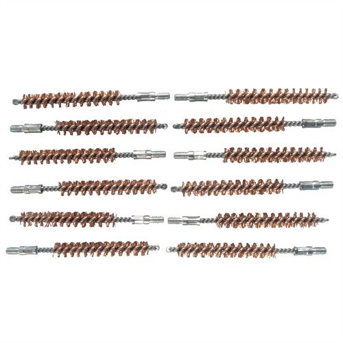 Brownells Double-Tuff Bronze Rifle Brush 30 Caliber 12 Pack