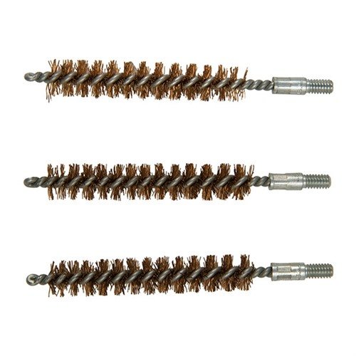 Brownells Double-Tuff Bronze Rifle Brush, 375 Caliber, 3-Pack