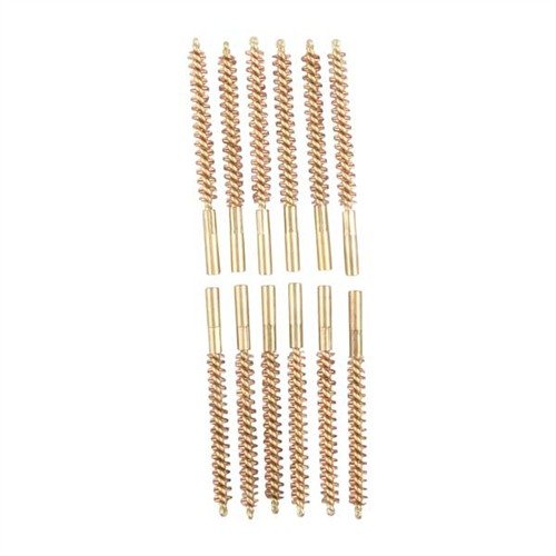 Brownells Special Line Dewey Brush, Bronze, 6.5mm Rifle, 12 Pack