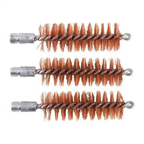 Brownells Chamber Brush, Bronze, 12 Gauge, 5/16"-27 Thread, 3-Pack