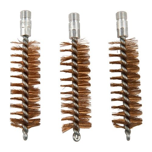 Brownells Chamber Brush, Bronze, 16 Gauge, 5/16"-27 Thread, 3-Pack