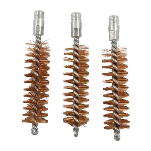 Brownells Chamber Brush, Bronze, 20 Gauge, 5/16"-27 Thread, 3-Pack