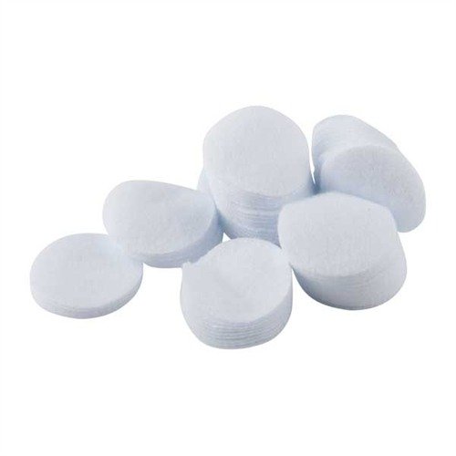 Brownells Round Cotton Flannel Patches, 1.25", .22/.270 Caliber, 100-Pack