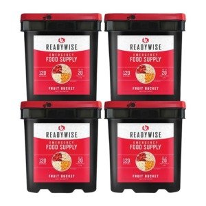 ReadyWise 480 Serving Freeze Dried Fruit & Snack Grab & Go Food Kit