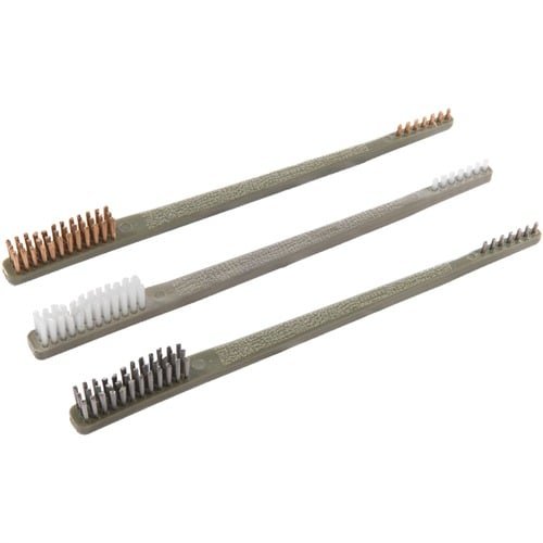 Otis Nylon, Bronze & Stainless Brush Kit, 3-Pack